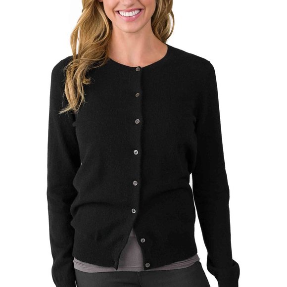 Black Cashmere Cardigan Size 